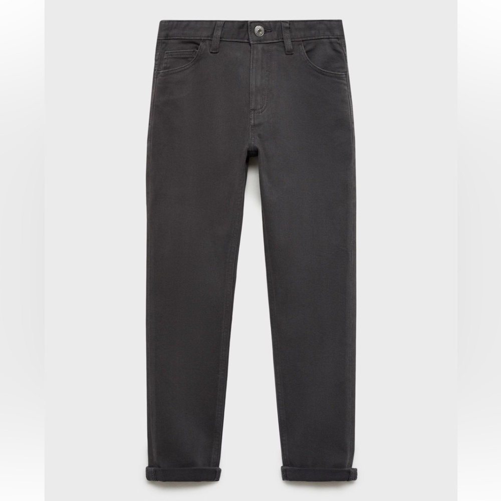 Mango Boys black straight jeans